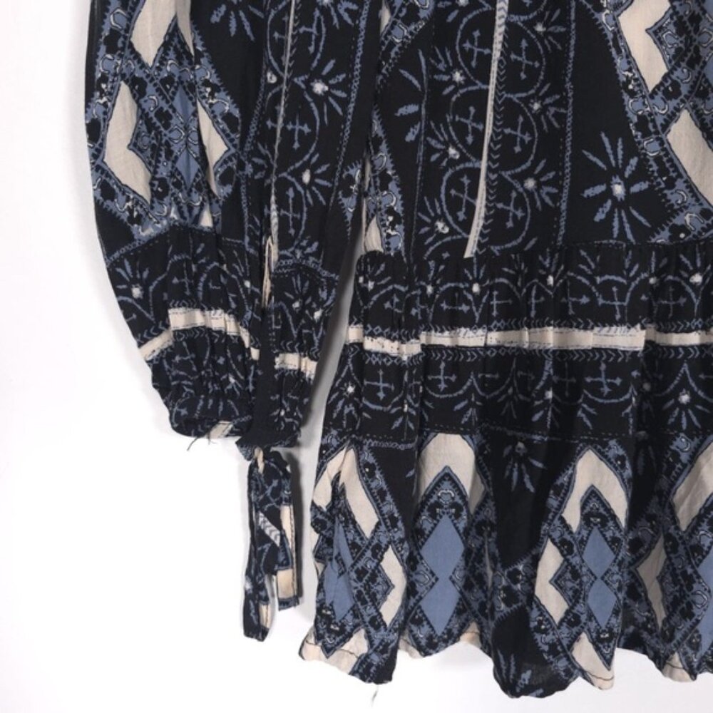 FREE‎ PEOPLE Down by the Bay TUNIC TOP MINI DRESS Peplum RAYON Size XS/TP - Picture 12 of 14